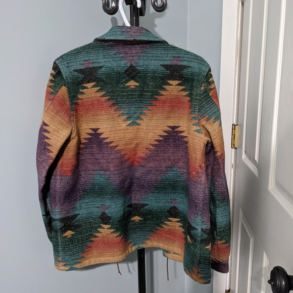 RARE Lauren by Ralph Lauren blanket jacket VINTAGE - Picture 11 of 11